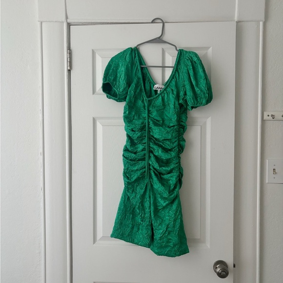 Sold - GANNI 
V-Neck Mini Dress
Size: XS - Picture 3 of 6